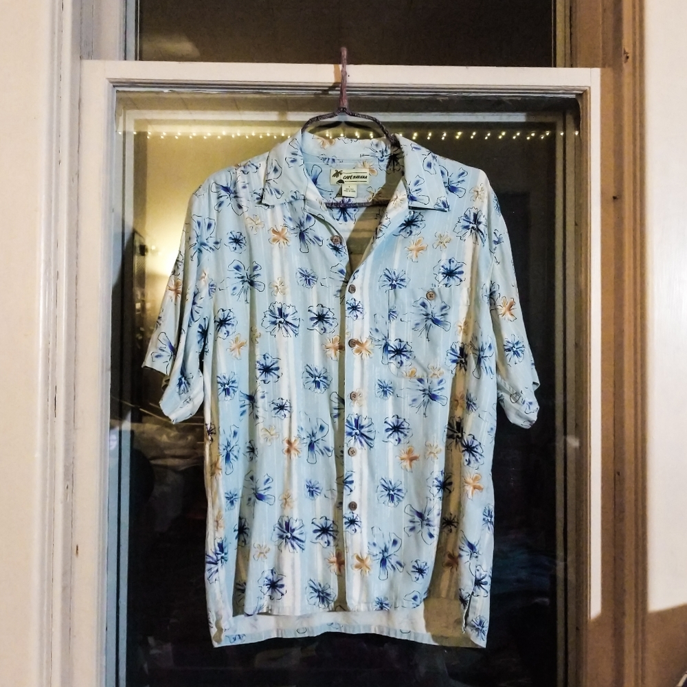 Vintage 100% Silk Hawaiian Shirt - Large